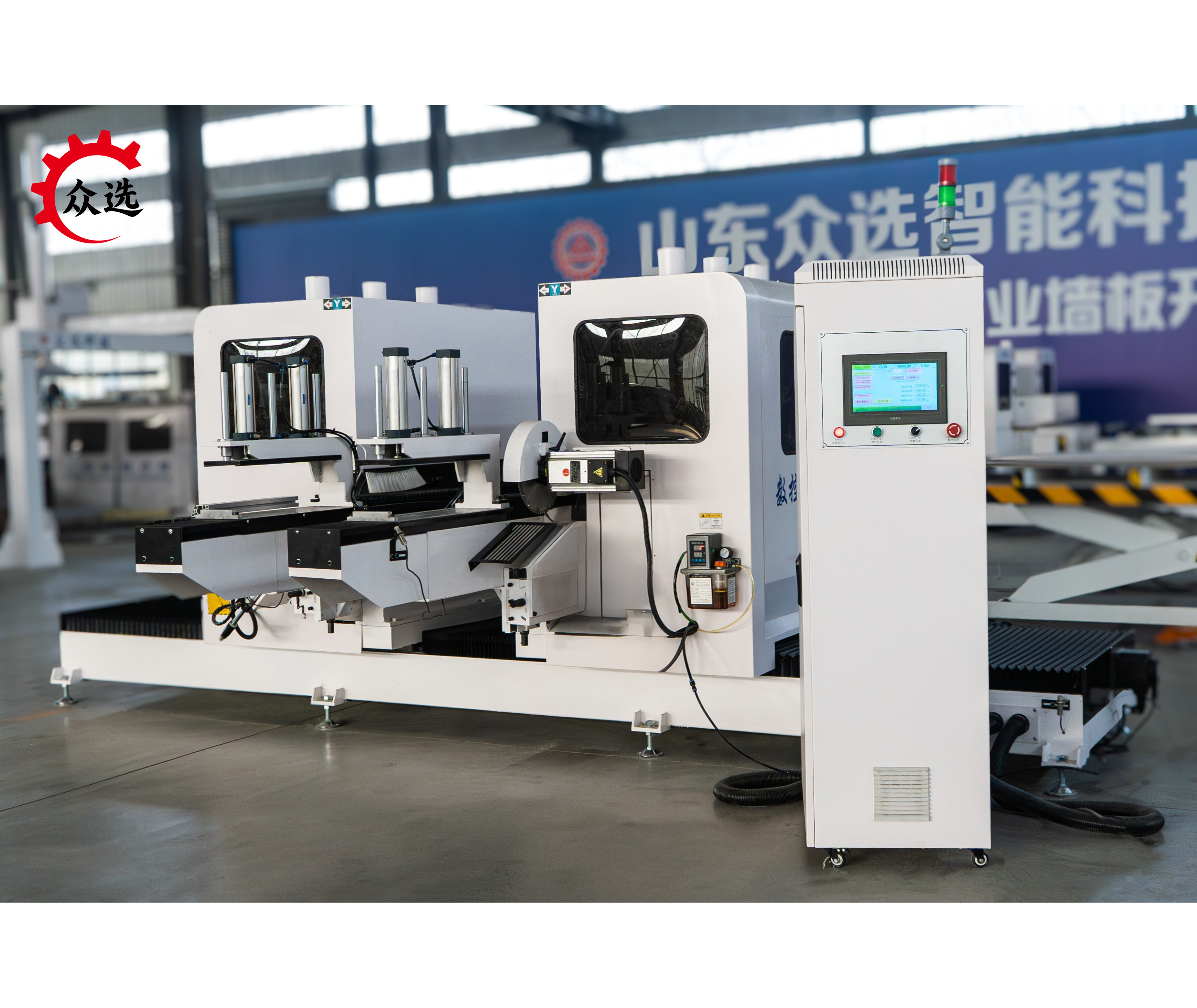数控双端门套锯 ZX-5867（精裁+断料+划线+铣刀）